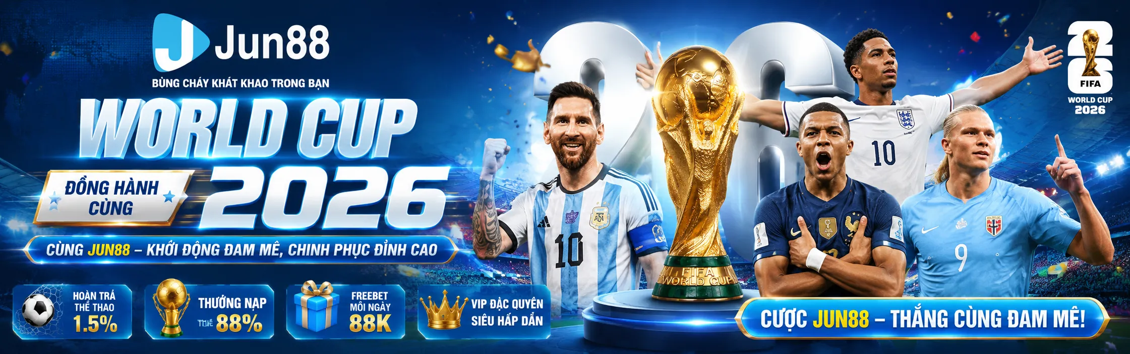 World Cup 2026 cùng Jun88 khởi động đam mê chinh phục đỉnh cao